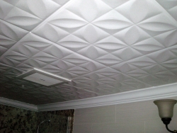 Tile ceiling. Avant Palette Custom Walls.
